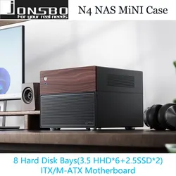 JONSBO N4 carcasa NAS ITX/M-ATX con soporte GPU