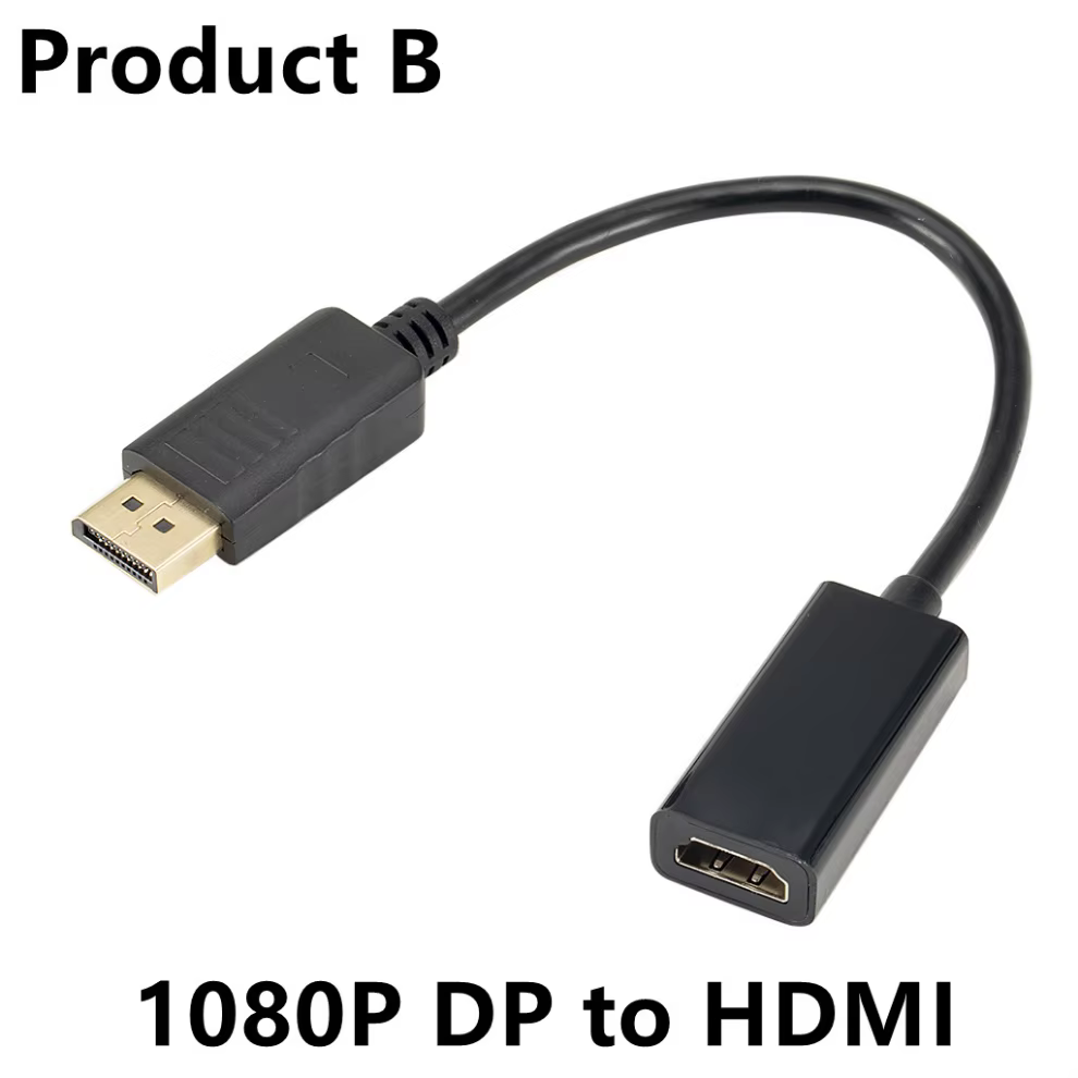 Adaptador DisplayPort a HDMI 4K con Audio Bidireccional