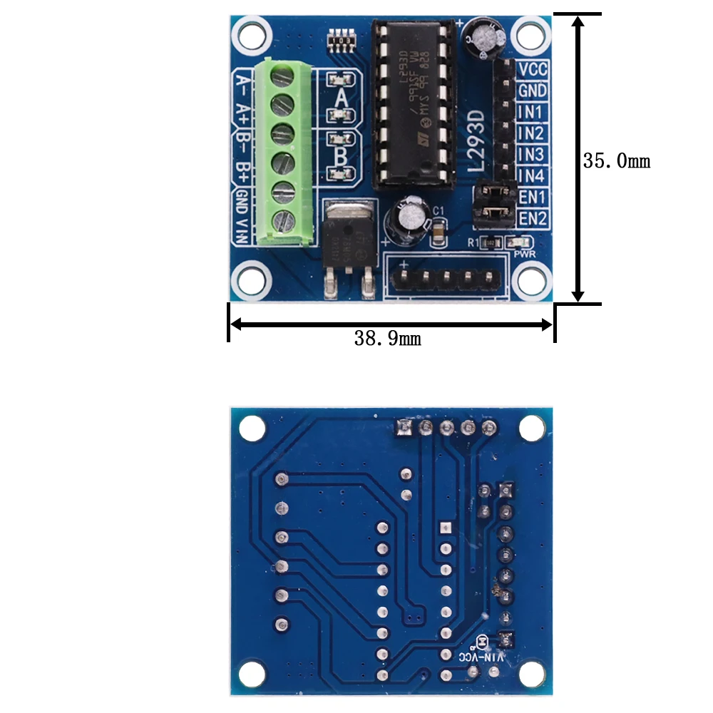 Mini módulo de placa de expansión de escudo de accionamiento de Motor de 4 canales L293D, módulo de corriente de alto voltaje para Arduino MEGA 2560 MEGA2560 - imagen 4