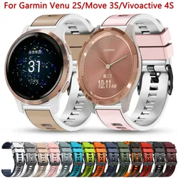 Correa Silicona 18mm Garmin Venu 2S Vivoactive 4S Forerunner 265S