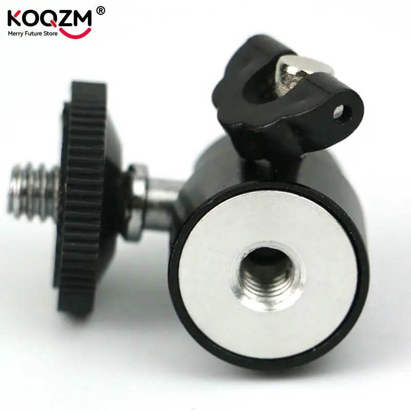 Trípode para cámara con luz LED, soporte de Flash, adaptador de Zapata, soporte de cabeza esférica, 1/4, 1 unidad - imagen 4