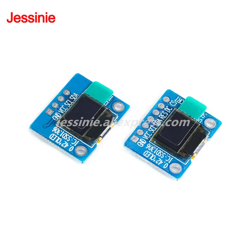 Pantalla OLED blanca de 0,42 "y 0,42 pulgadas, serie 72X40 módulo LCD, Color blanco, interfaz I2C IIC/SPI, SSD1306, 72x40 - imagen 2