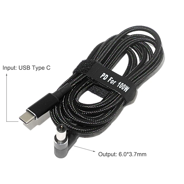USB C to 6.0-3.7mm