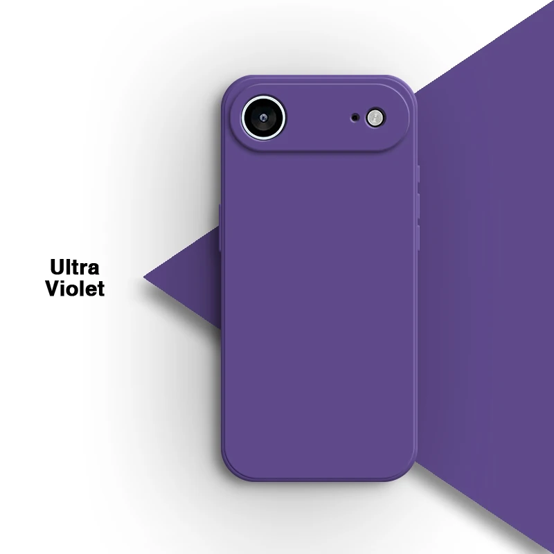 Funda de silicona líquida de lujo para iPhone 17 Air Pro Max 5G protección de cámara a prueba de golpes carcasa Simple delgada