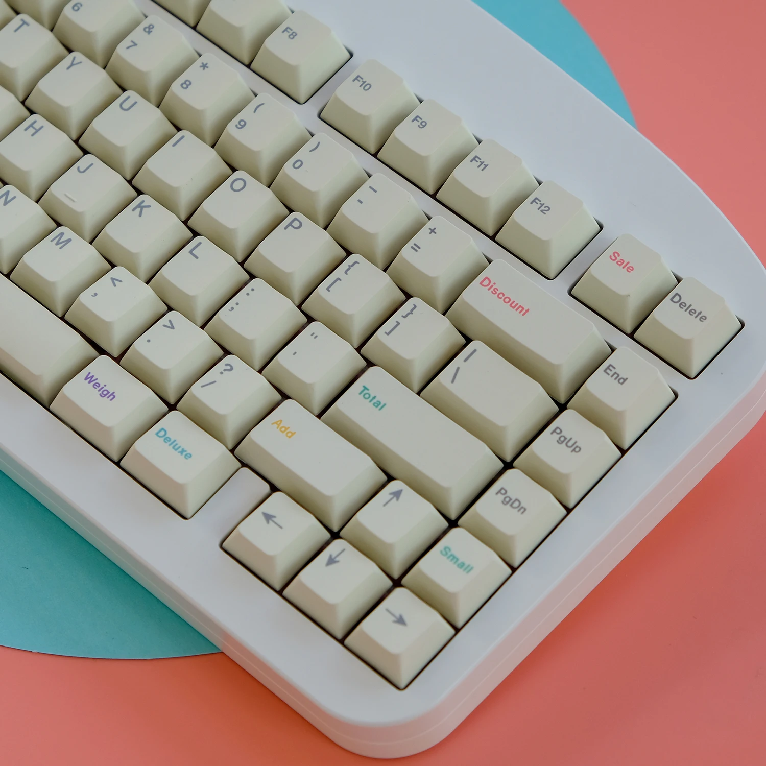 Juego de teclas GMK Fro.yo de 159 teclas, teclas de sublimación de tinte PBT para teclado mecánico Cherry MX Switch 2.25U 2.75U, espacio divisor - imagen 3