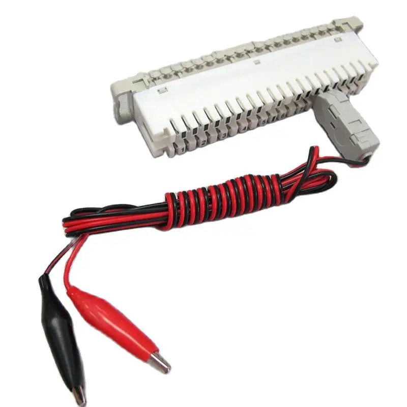 Cabezal de prueba 110 a pinza de cocodrilo RJ11, cables de prueba de voz, cable de prueba de verificación de MDF para teléfono 110, módulo de voz Krone, panel de parche de Telecomunicaciones - imagen 4