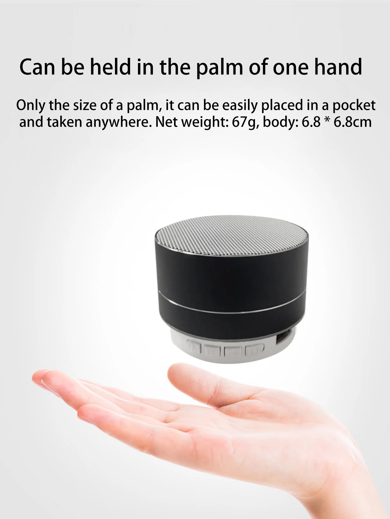 Altavoz Bluetooth brillante RGB con textura metálica, un nuevo socio de audio para video en el hogar y reproducciones de moda al aire libre - imagen 5