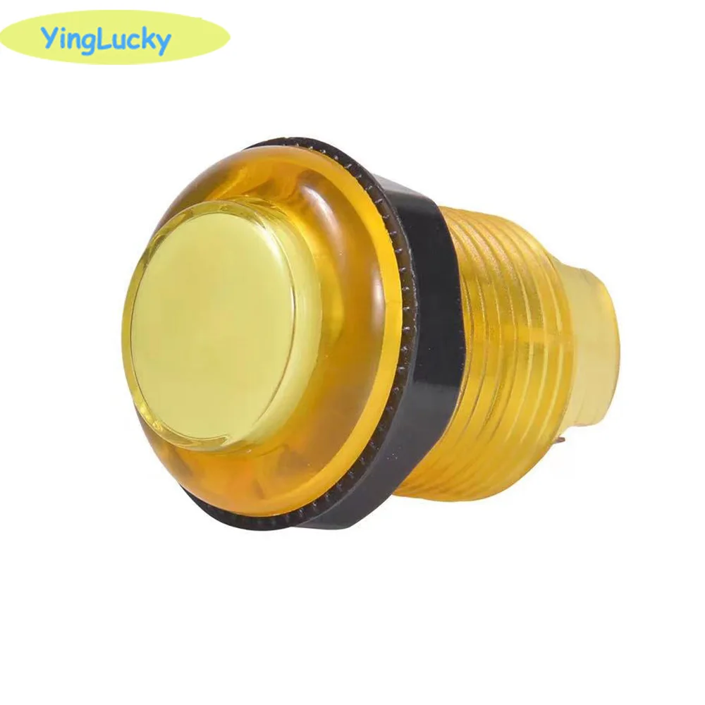 Botón LED luminoso para Arcade, botón de 5V, 30mm, 28mm, 100 piezas