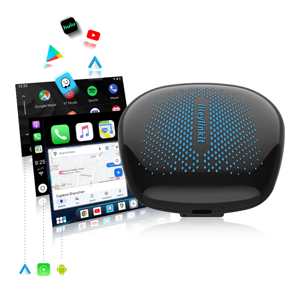 IHeylinkit-CarPlay inalámbrico CP608U para coche, dispositivo con Android 13, QCM6125, 64G, salida HD automática, Google Play, para Ford VW, Mercedes - imagen 4