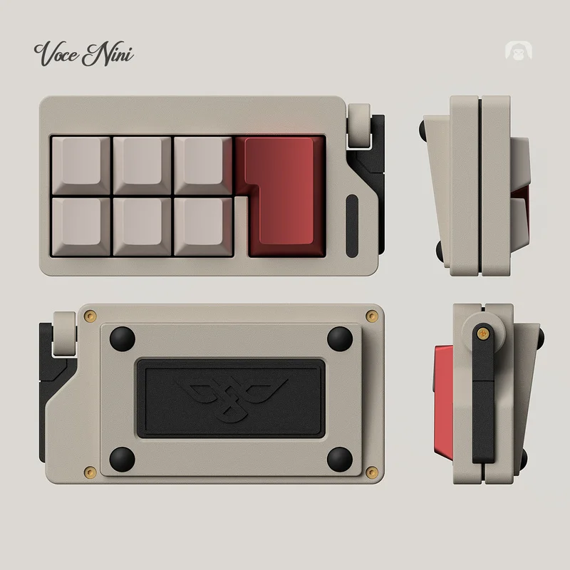 Vocenini-probador de interruptor, impresión 3d de 7 teclas, decoración de mesa Multicolor personalizada, caja de reciclaje, accesorios para teclas de teclado - imagen 2