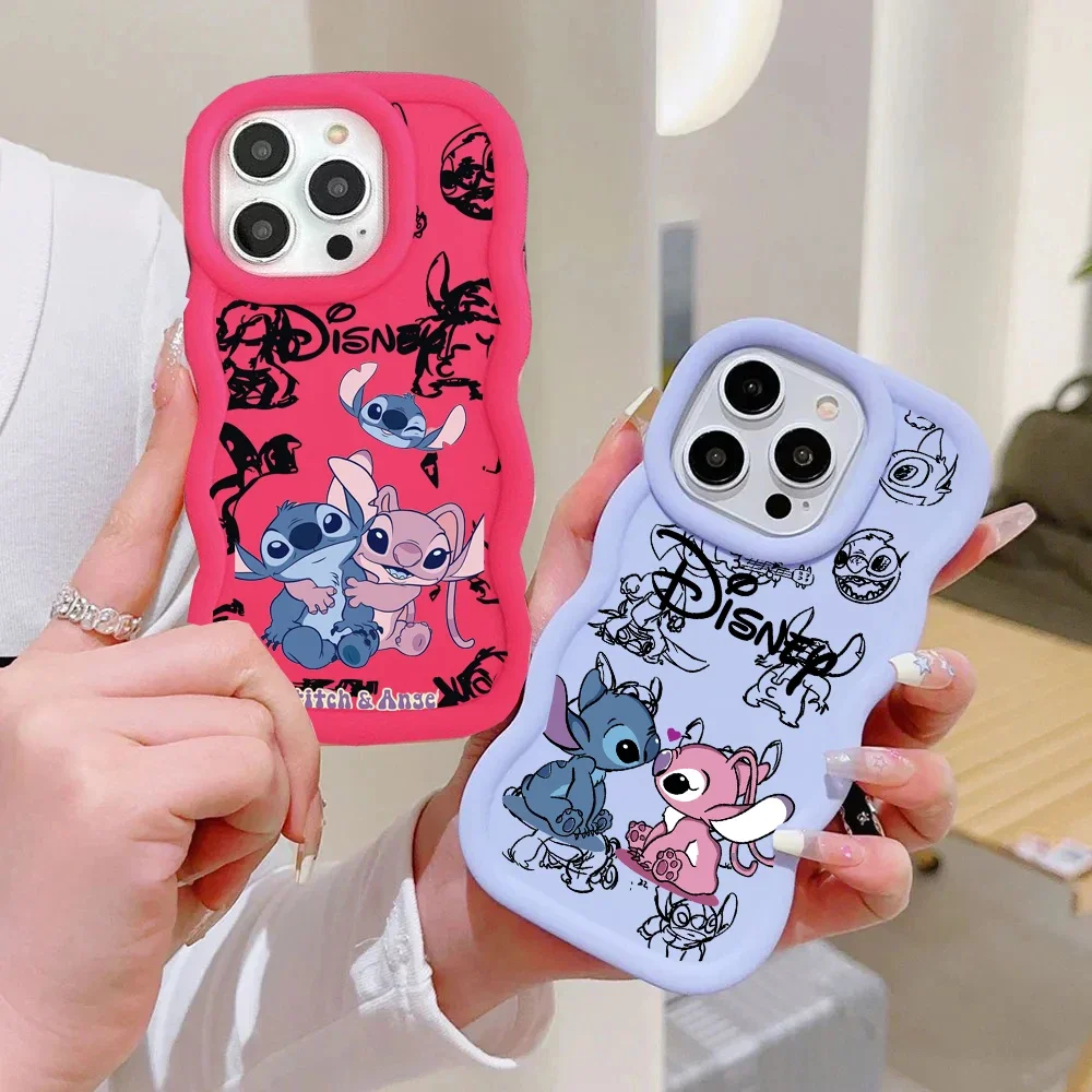 Funda Stitch Angel para Infinix Smart 9 8 7 Note 40 Zero 30 4G Play Hot 50i 40i 30i 50 Tecno Spark 30C 10C 10 8T GO 2025 2023 2024