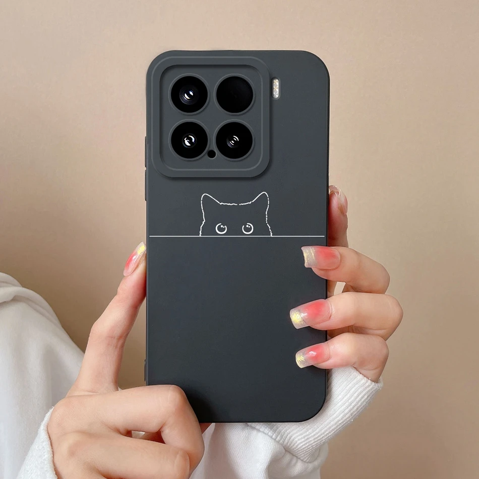 Para Xiaomi 15 Pro funda trasera de corazón de amor para Xiaomi15 15Pro protección de cámara de silicona líquida suave fundas de teléfono de mariposa - imagen 4