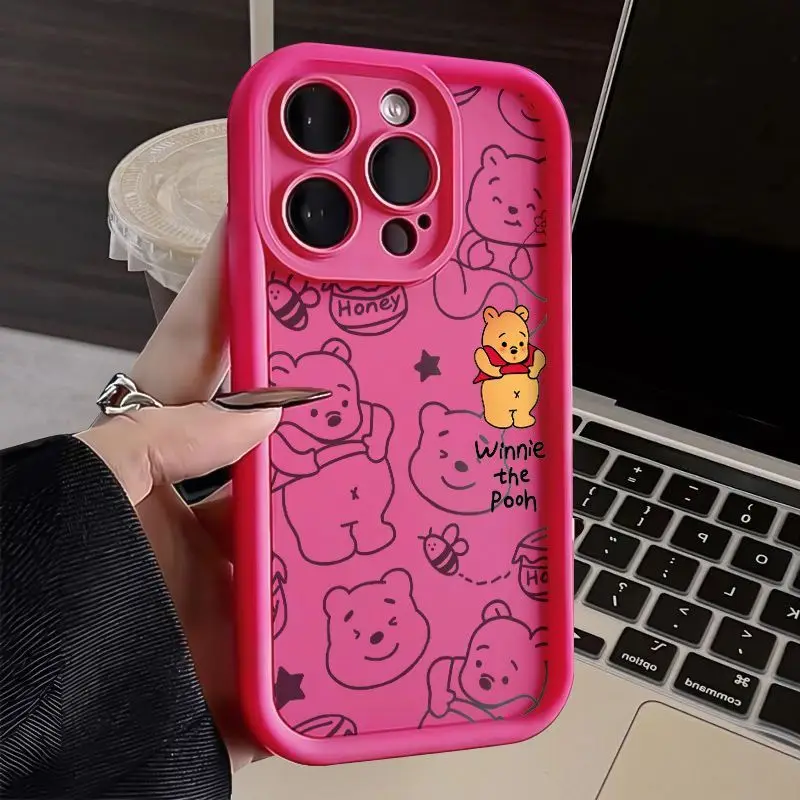 Funda de teléfono suave de Disney Winnie Pooh para Samsung Galaxy S23 Ultra S22 S21 Plus S20 FE A12 A32 A52 A52S A53 A14 A34 A54 A13 A23 A33 - imagen 4