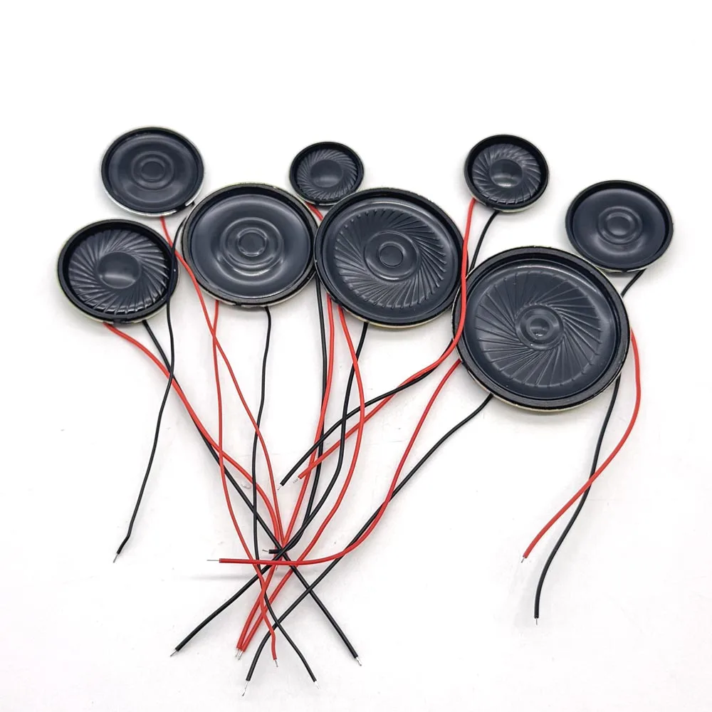 Mini altavoz 1W8R, 8 Ohm, 1 W, diámetro de altavoz 20mm, 23mm, 27mm, 28mm, 30mm, 36mm, 40mm, 45mm, conector, altavoz ultrafino - imagen 3