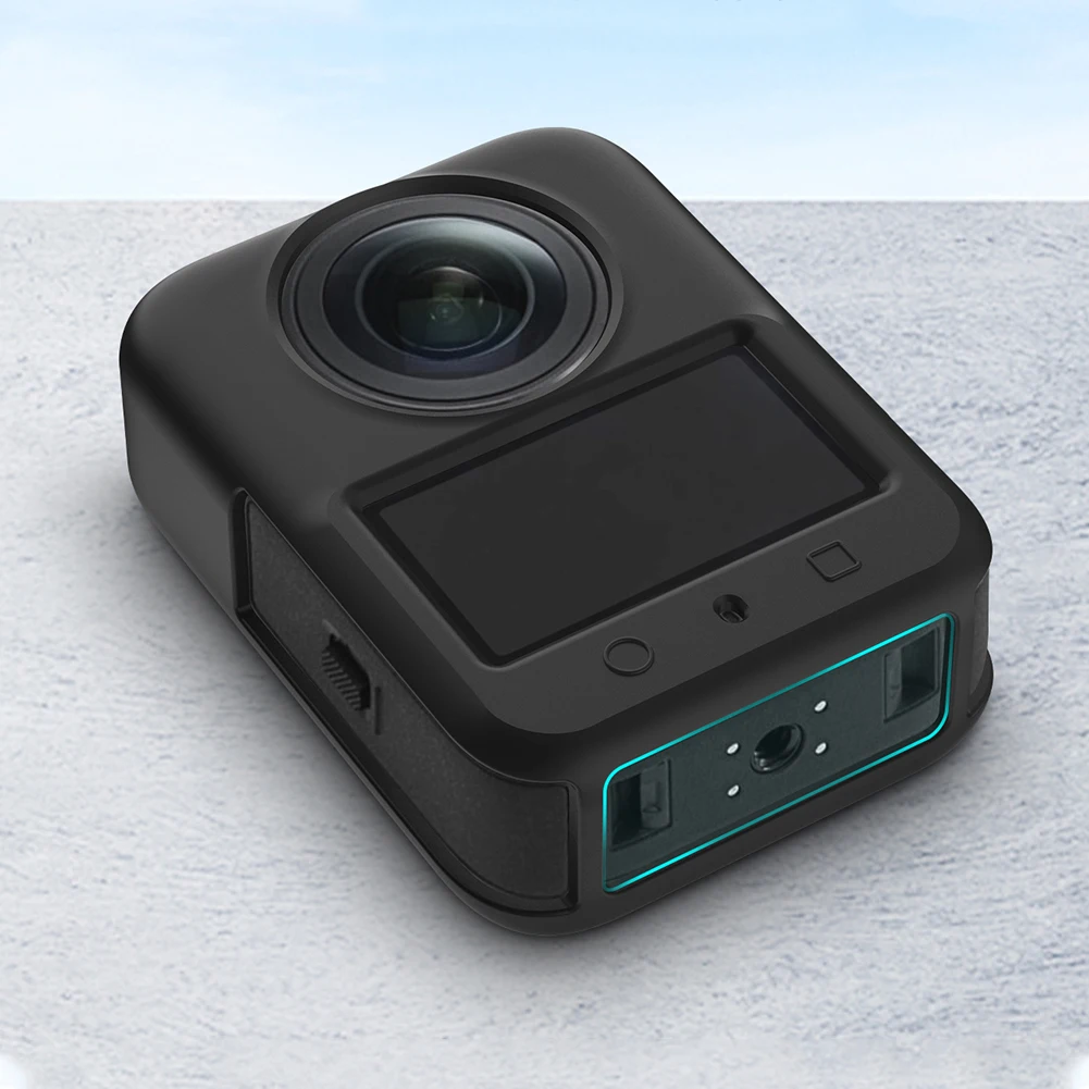 Nueva funda protectora de silicona con tapa de lente, funda antiarañazos, funda de silicona suave para accesorios de cámara DJI Osmo 360 - imagen 3