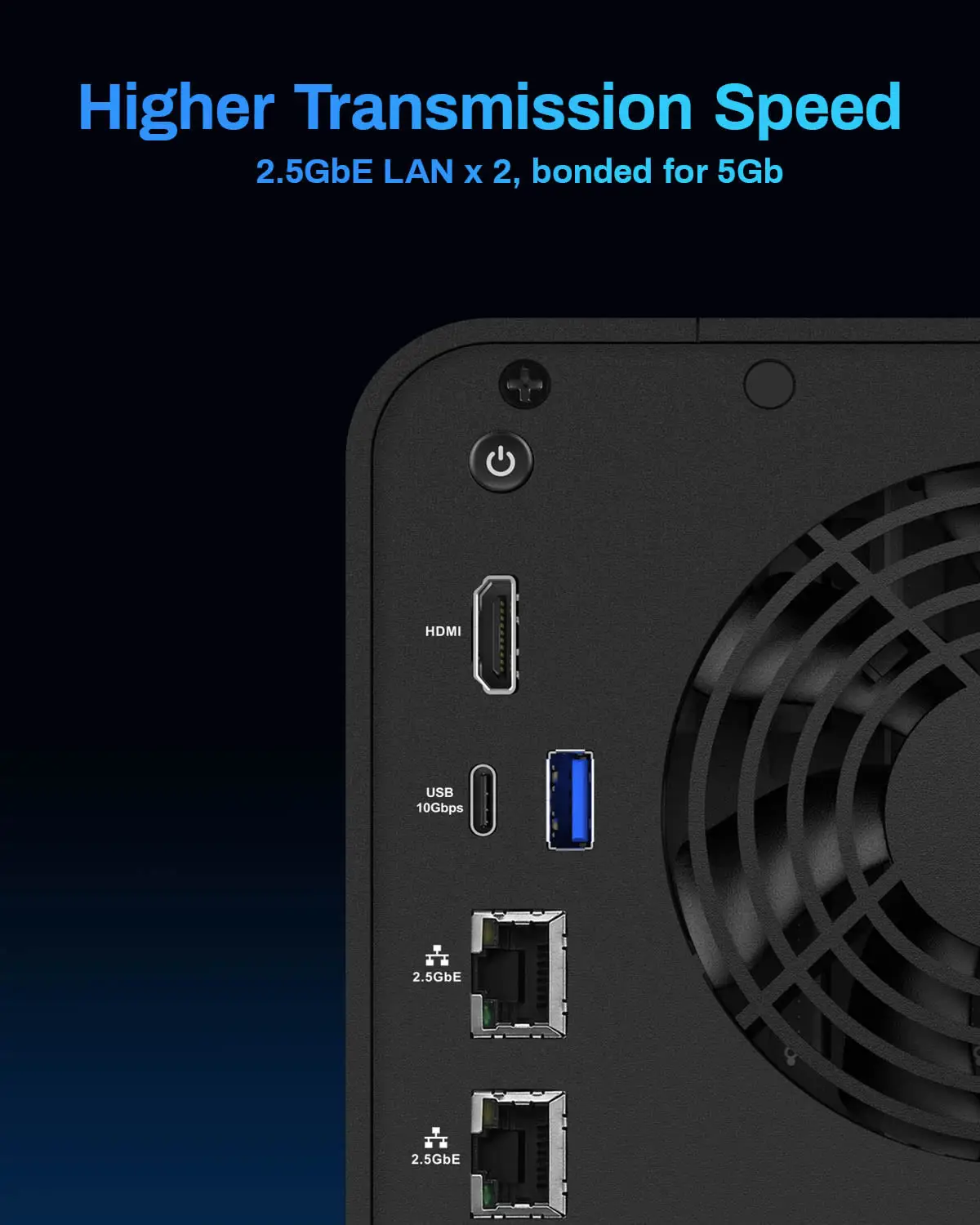 TERRAMASTER F6-424 Almacenamiento NAS de 6 bahías - CPU N95 de cuatro núcleos, 8 GB de RAM DDR5, puerto X de 2,5 GbE, almacenamiento conectado en red (sin disco) - imagen 5