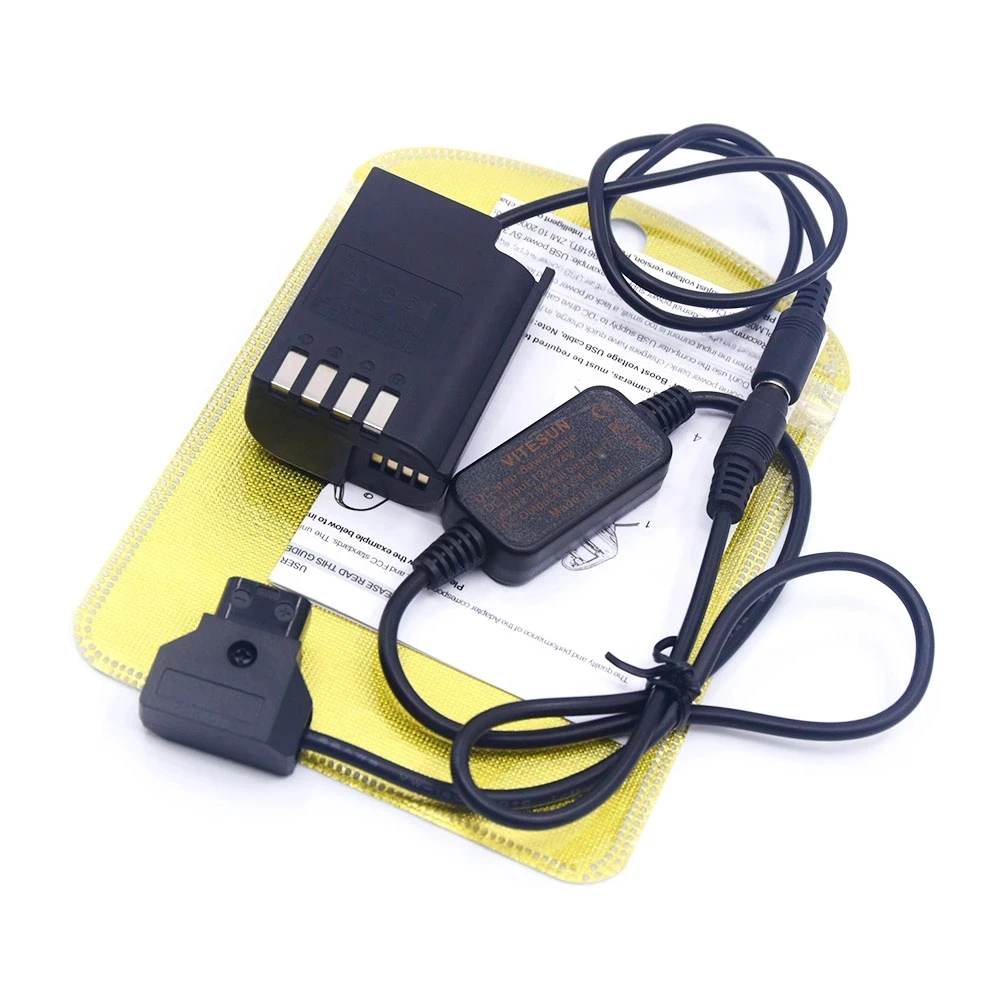 DMW-DCC17 acoplador CC DMW-BLK22 adaptador de batería falsa + Cable de alimentación reductor de D-TAP para cámara Panasonic Lumix S5 DC-S5 DC-S5K - imagen 3