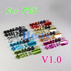 PS5 V1 Set Botones Cromados – Joystick L1 R1 L2 R2 y D‑pad para control
