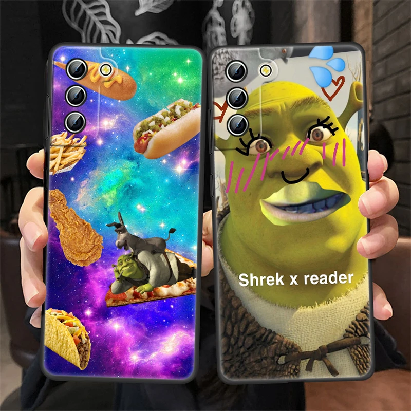 Película Anime divertido Shrek Art para Samsung S22 S21 S20 S10 S8 Note 20 A8 A9 A73 A71 A53 M52 A33 A32 Ultra Plus FE funda de teléfono - imagen 2