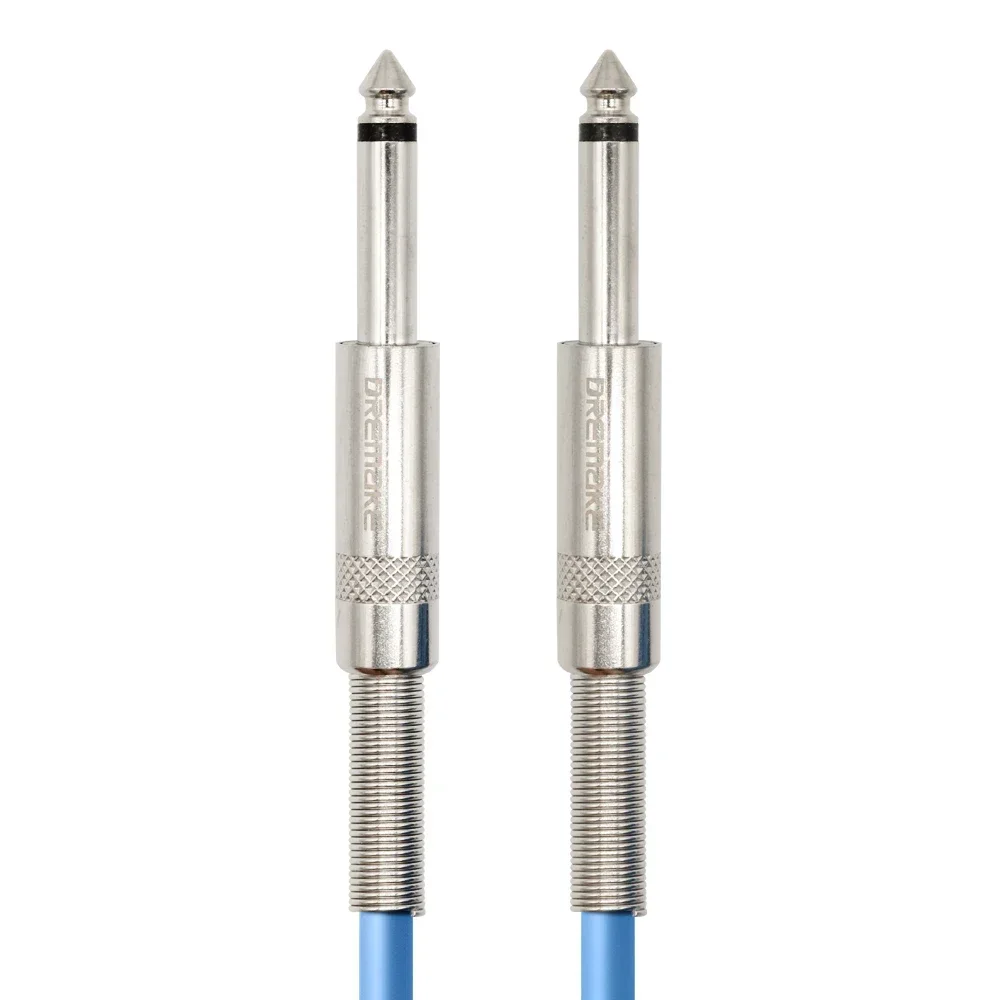 Cable de Audio macho a macho para guitarra, Conector de 6,35mm, niquelado, para teclado de bajo - imagen 2