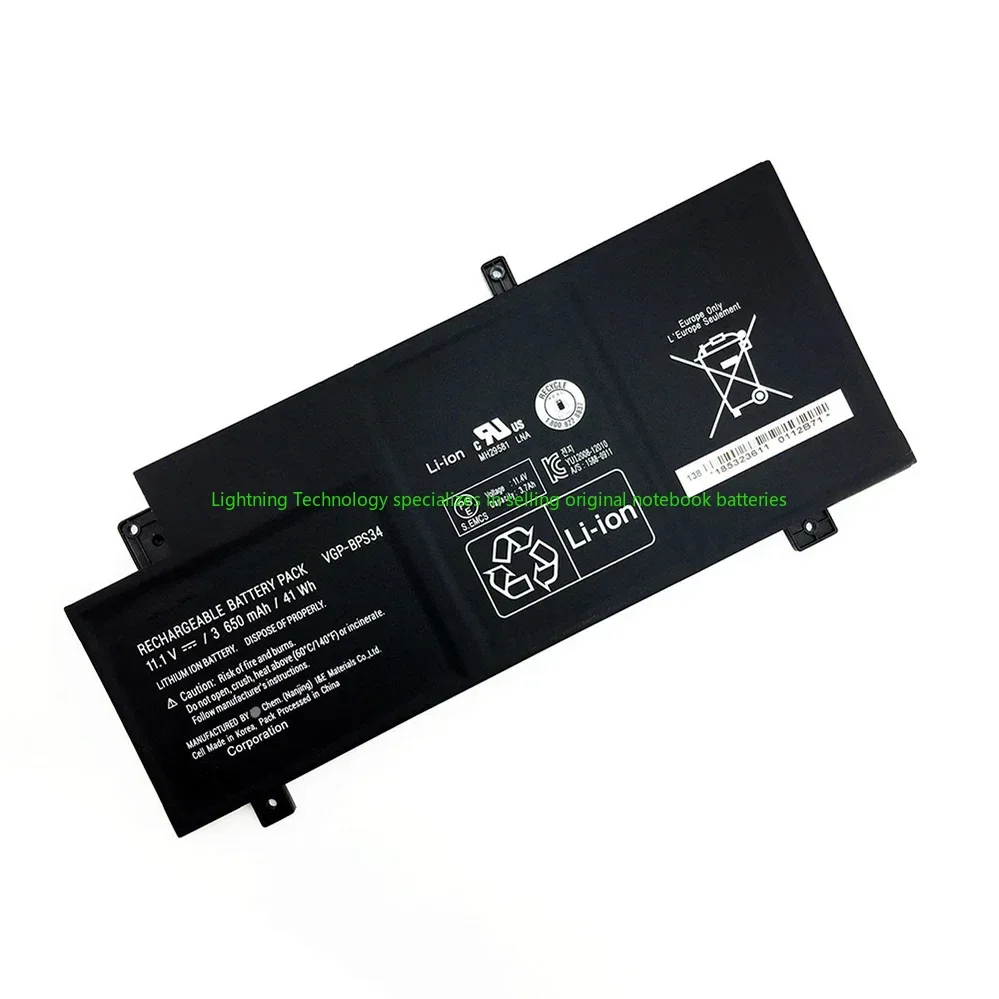 2025 Año Original y genuino VGP-BPS34 11,1 V 41Wh batería de portátil para Sony Vaio SVF14AC1QL SVF15A17CLB SVF15AC1QL SVF14A - imagen 3