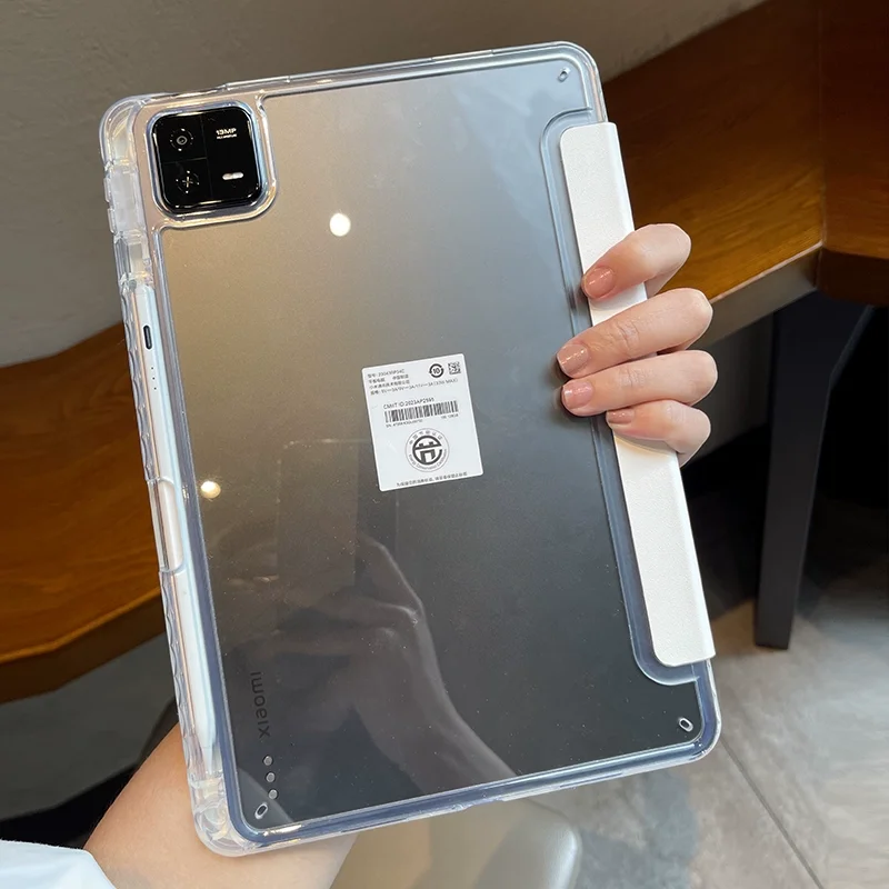 Funda para Xiaomi Mi Pad 5 6 Pro 11 8 pro 11,2 7 PRO 11,2 HD transparente Redmi pad SE 11 Pad 2 11 2025 redmi pad 2 PRO 12,1 " 10.6 8,7 con funda despierta/para dormir - imagen 2