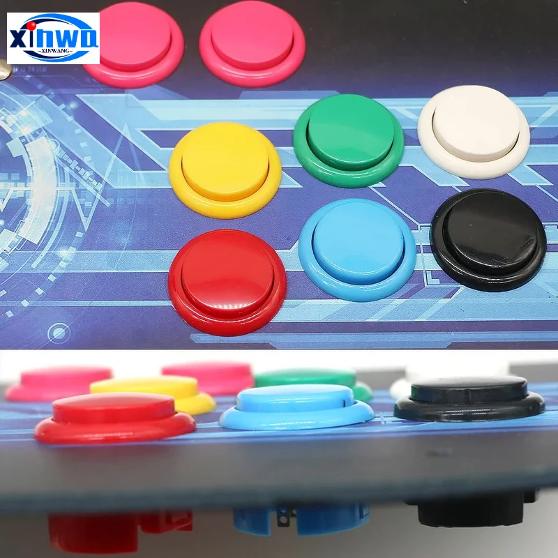 10 Uds Baolian 24mm 30mm botón Micro interruptor juego Arcade Sanwa Hitbox controlador Neo Geo Joystick consola Diy piezas de Pinball - imagen 4