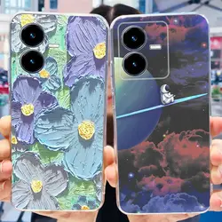 Funda Vivo Y22S - Diseño Astronauta Protección Antichoque