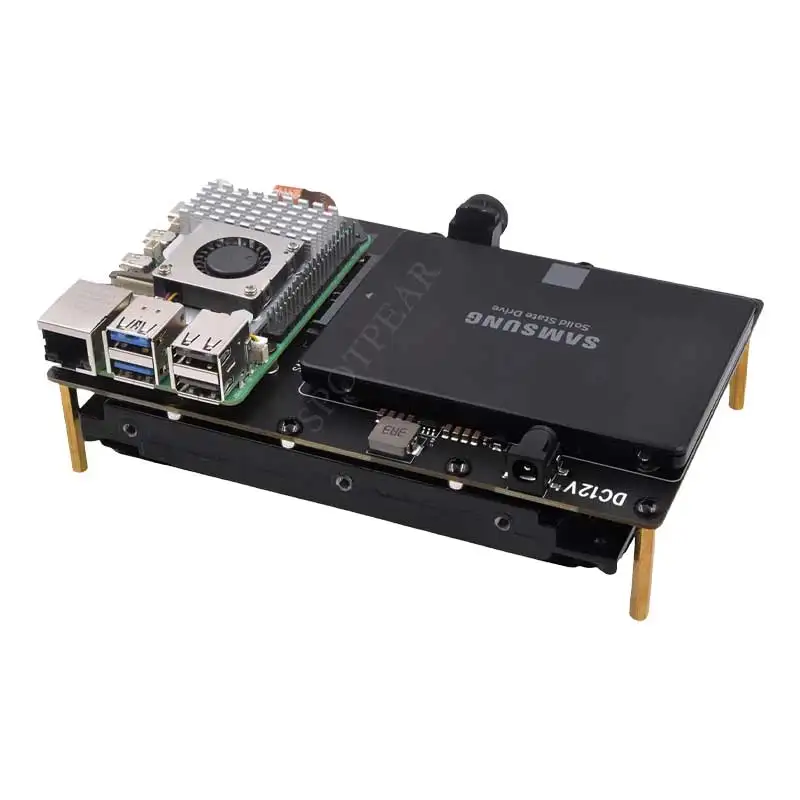 X1008 Raspberry Pi 5 PCIe a 2,5 "3,5" SATA HDD/Dual doble-sata SSD (no arranque desde SATA/SSD - imagen 5