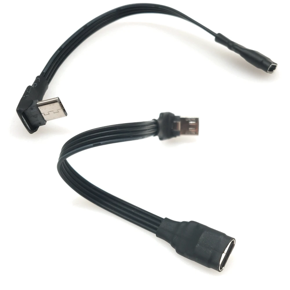 5CM-3M ángulo de 90 grados tipo C hembra a Micro/MINI/tipo-c/Micro B macho Cable adaptador convertidor de cargador de datos de carga USB - imagen 3