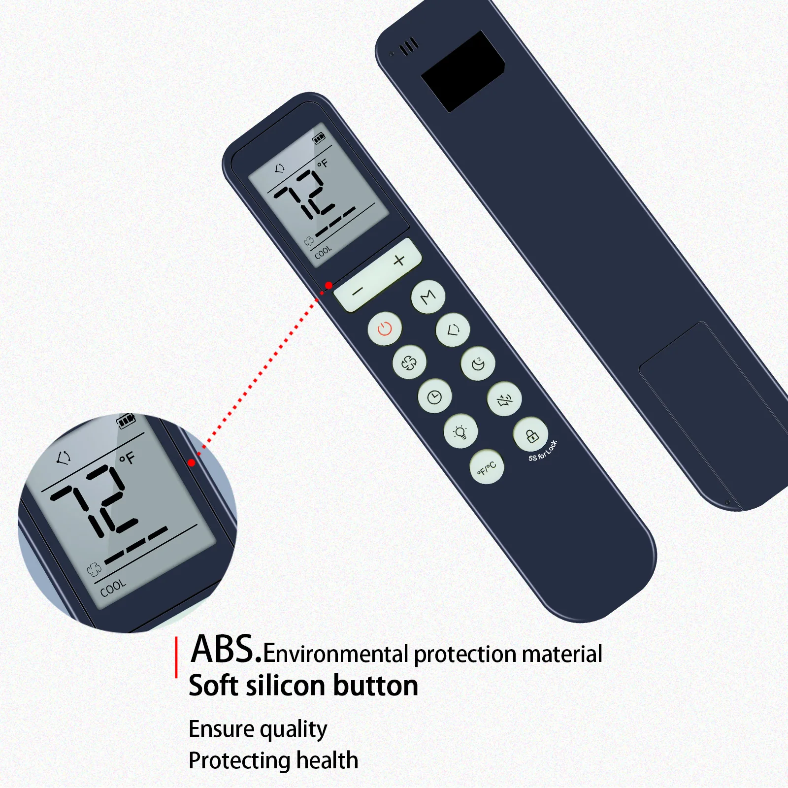 Para acondicionadores portátiles Dreo para control remoto de dormitorio - imagen 4