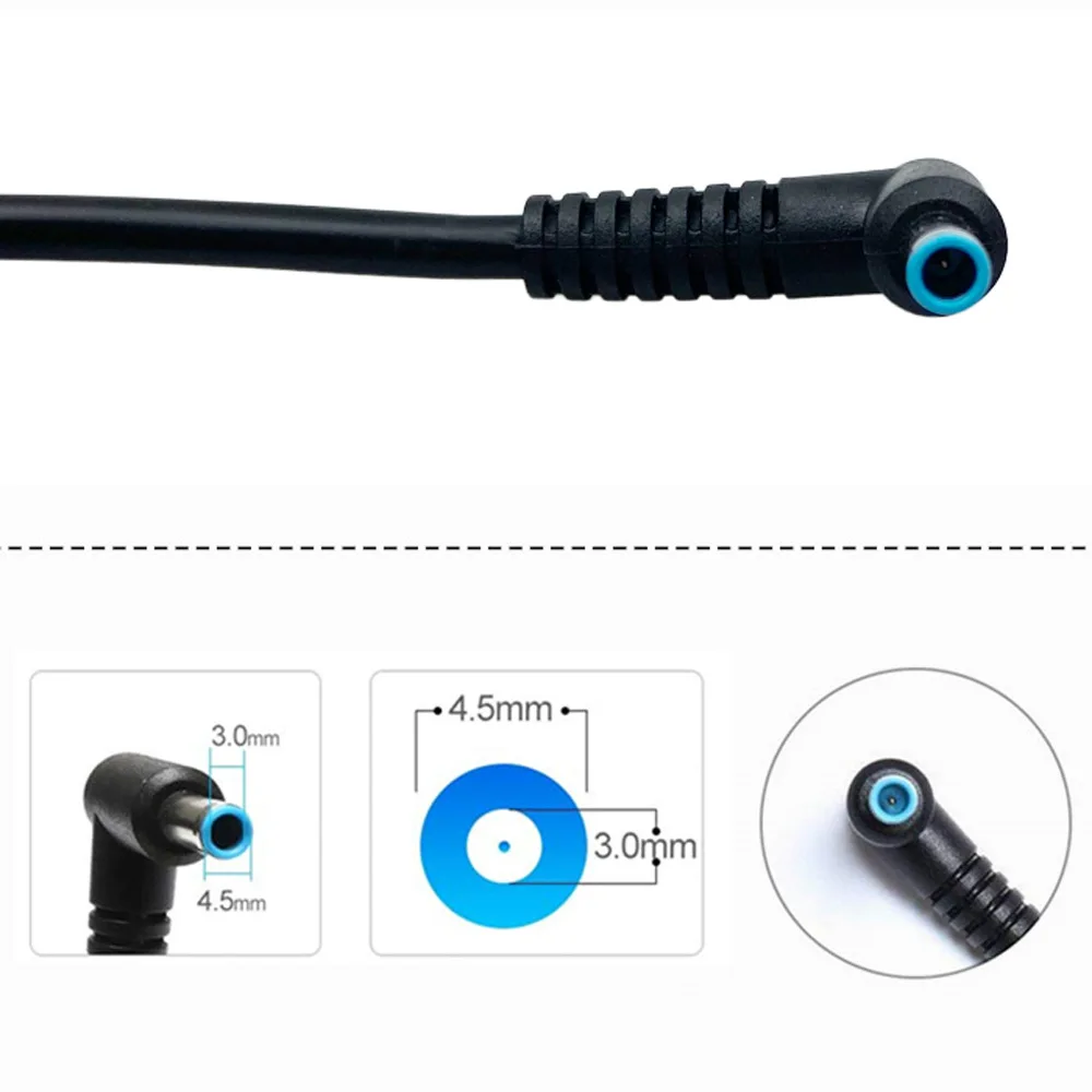 Adaptador de cargador para ordenador portátil, 19,5 V, 3,33a, 65W, 4,5x3,0mm, para HP Envy 17-j010us Pavilion 15-j000 Chromebook 11 G4 G5 EE 14 G3 246 G4 248 - imagen 5