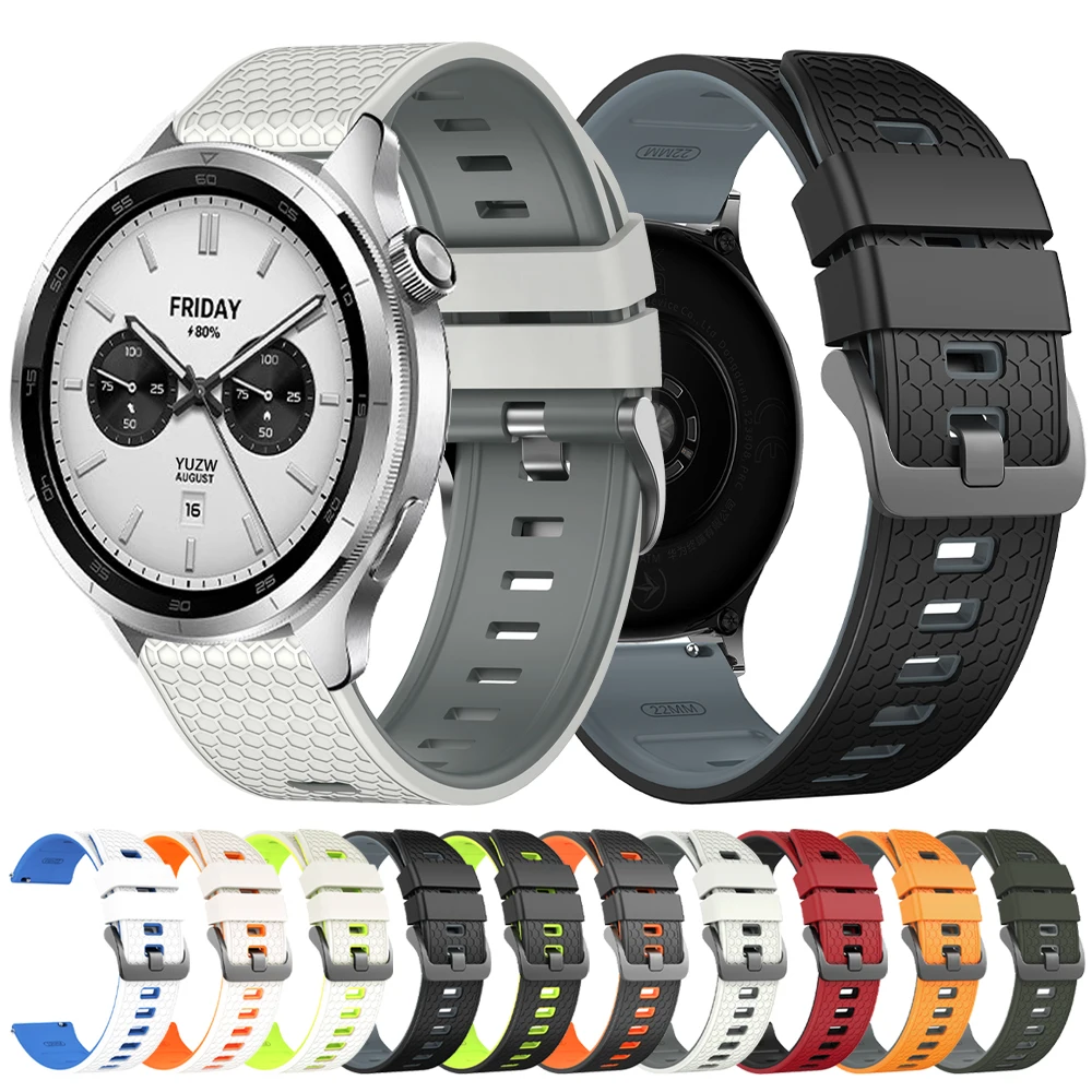 Correa de silicona de liberación rápida de 22mm para Xiaomi Watch S4 Sport S3 S2 S1 pulsera activa para Mi Watch 2 Pro/Color 1-2 - imagen 2