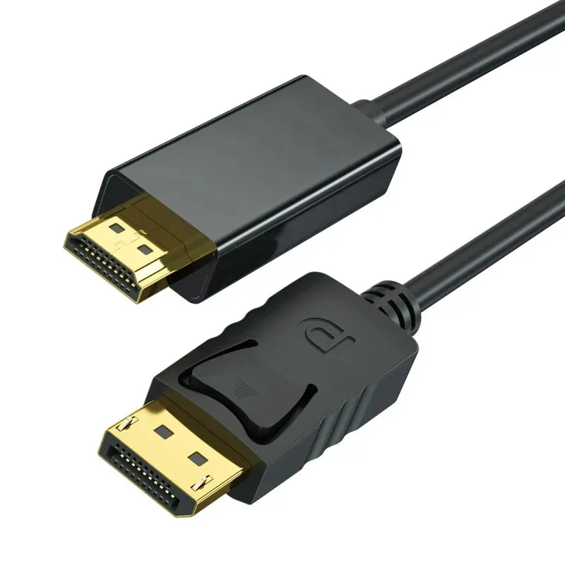 Cable DP DisplayPort a HDTV DisplayPort macho a macho Cable de Audio y vídeo Compatible con HD para ordenador portátil TV proyector Monitor
