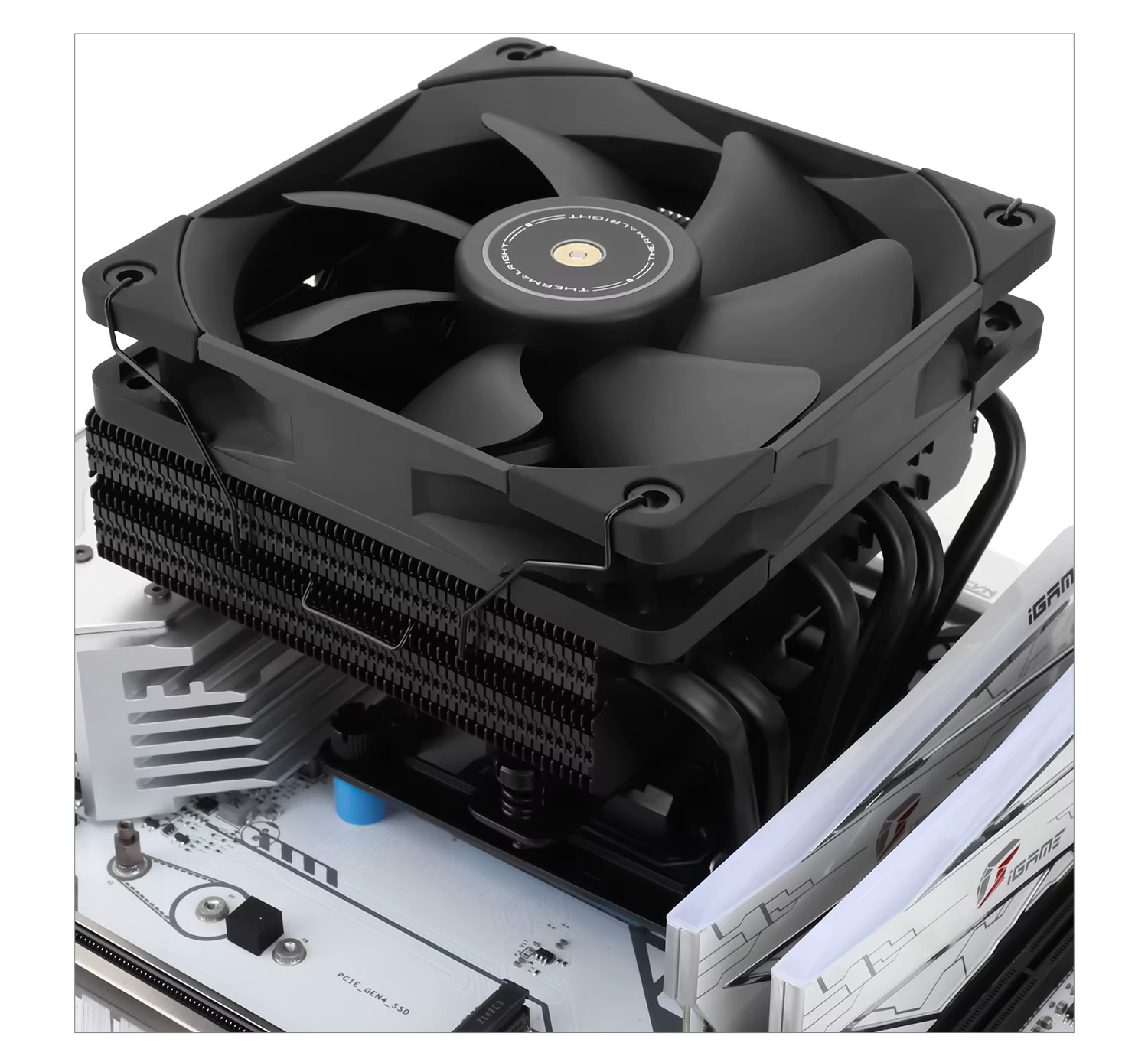 Thermalright SI-100 Blanco Disipador CPU para LGA1700 AM4 AM5 - imagen 3