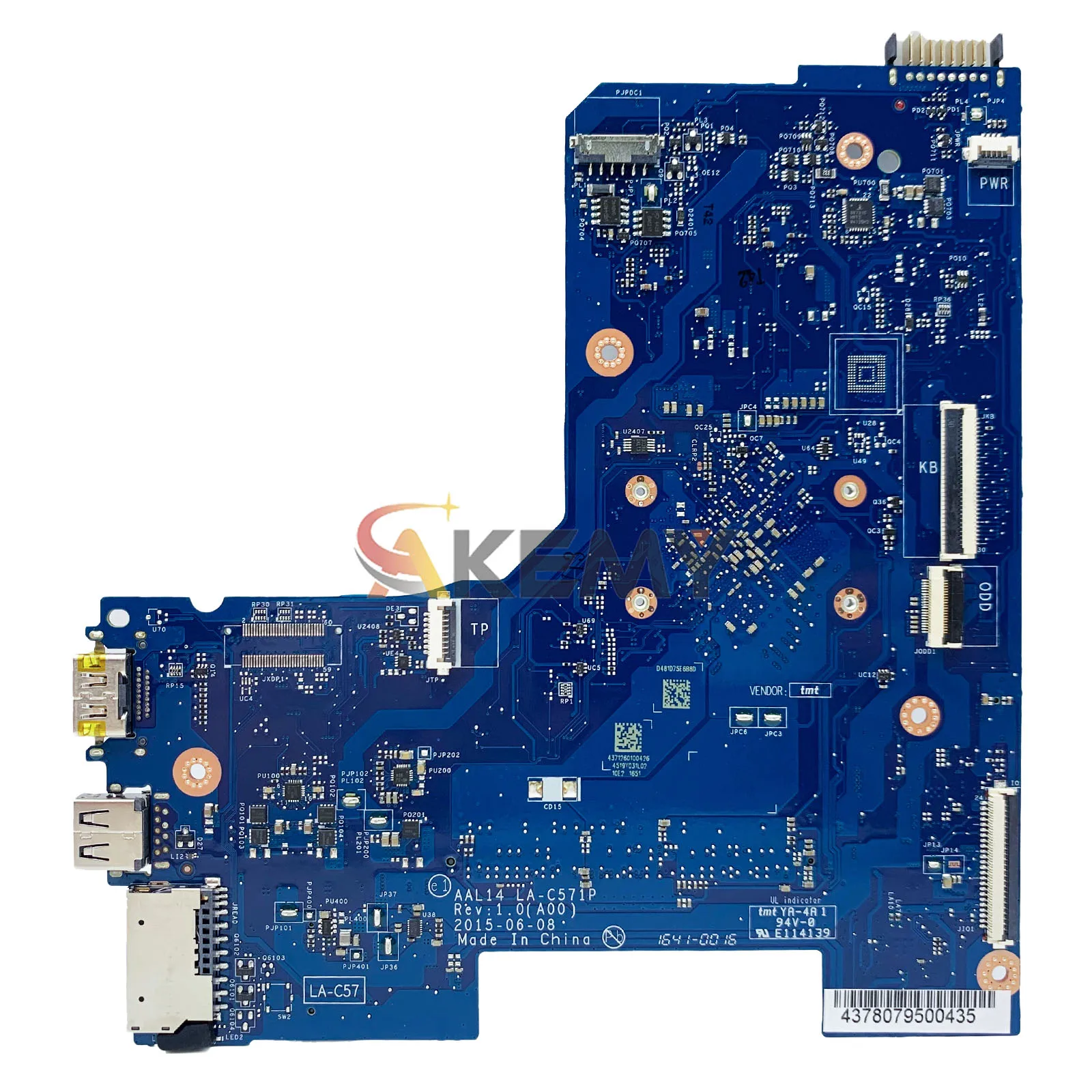Placa base para ordenador portátil DELL Inspiron 5452 5552 AAL14 LA-C571P CN-0F77J1 F77J1 Pentium placa base para portátil 100% probado funcionando OK - imagen 2