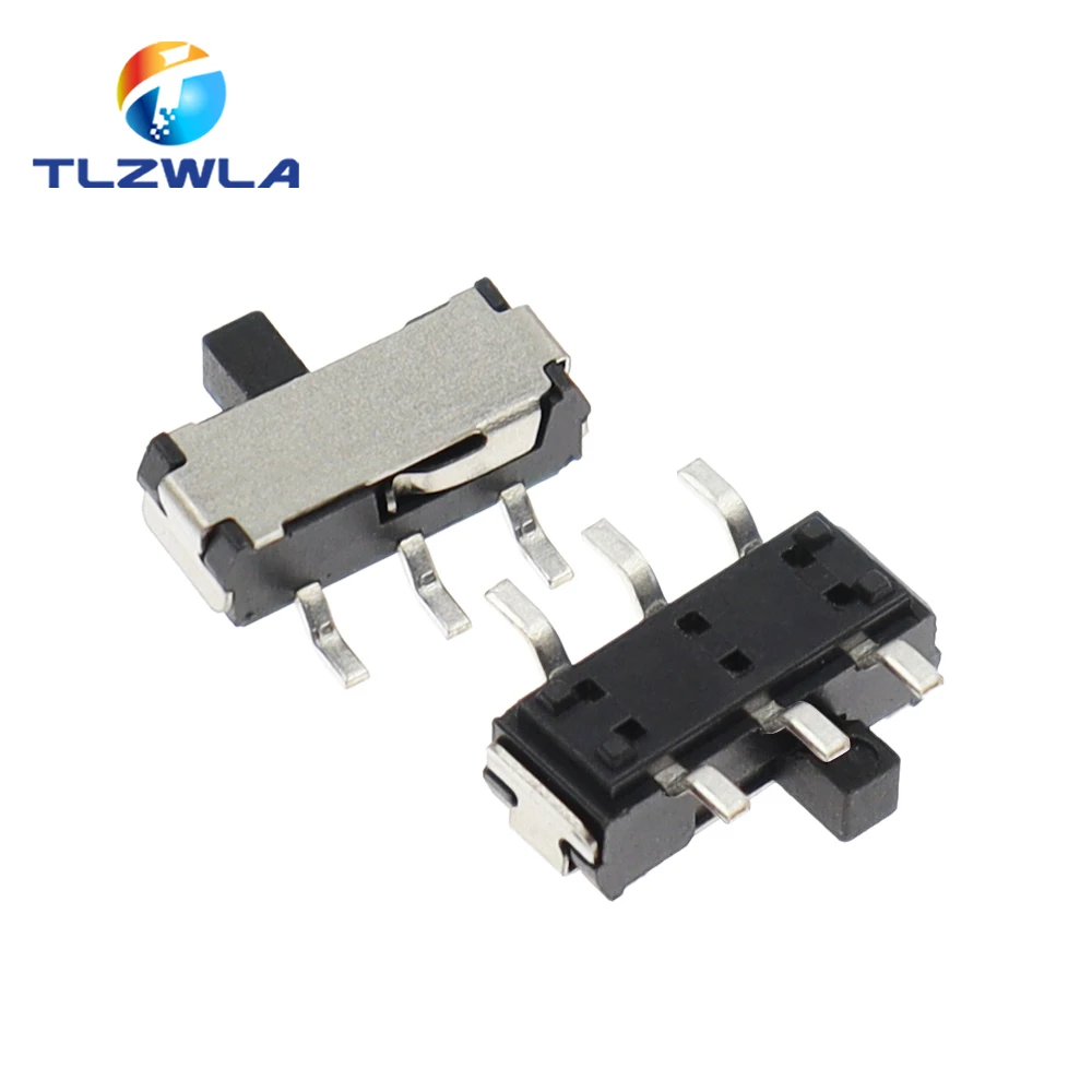 20 piezas MSK-22D27 SMD interruptor de palanca lateral microinterruptor de 6 pines 1P2T interruptor deslizante - imagen 2