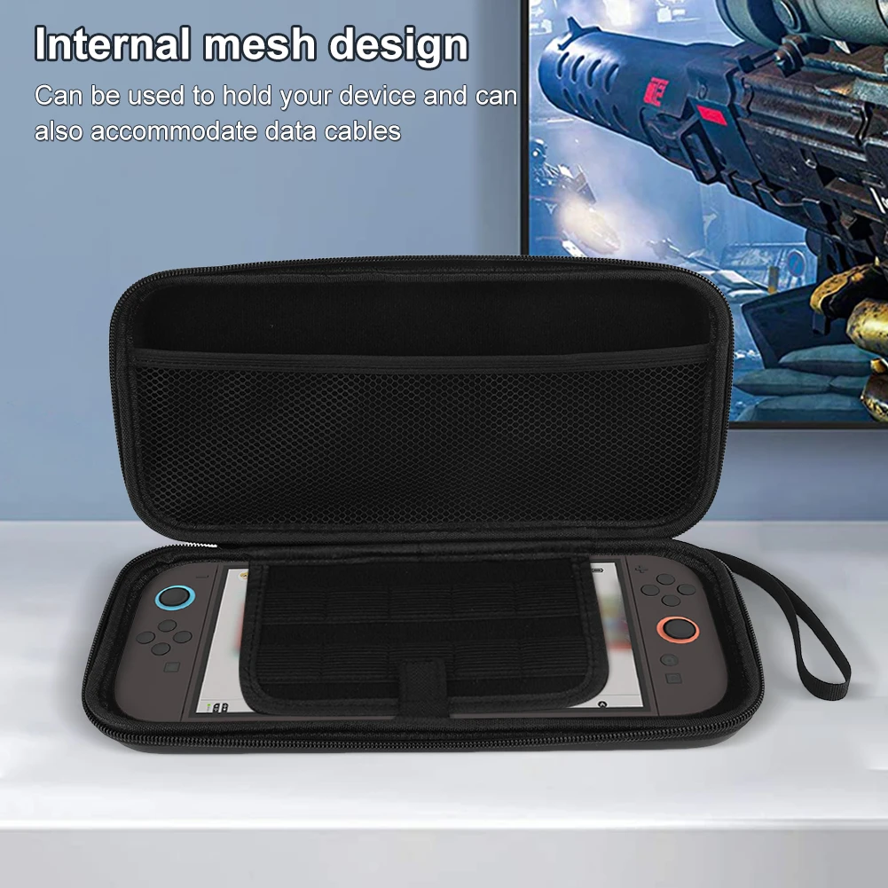 Estuche de transporte de PU para Switch 2, bolsa de almacenamiento portátil, estuche Conslole de juegos a prueba de golpes para Nintendo, consola y accesorios Switch 2 - imagen 2
