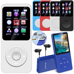 Reproductor MP3 portátil con pantalla digital, Radio FM y E-book