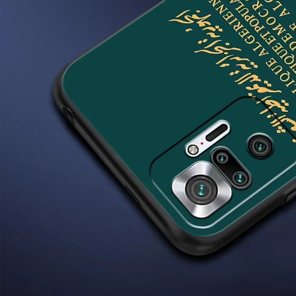 Funda de teléfono con pasaporte de Argelia para Xiaomi Redmi Note 14 13 12 5G 9S 9 10 11 Pro Plus 9T 14C 13C 12C 10C 9C 9A, funda de silicona suave - imagen 2