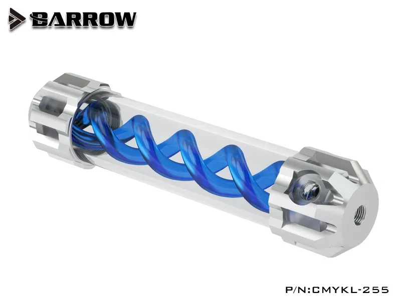 Depósito de Virus Barrow T, tanque de refrigeración de agua, cubierta de aluminio + cuerpo acrílico OD50mm, caja espiral de DNA 5V RGB CMYKL - imagen 2