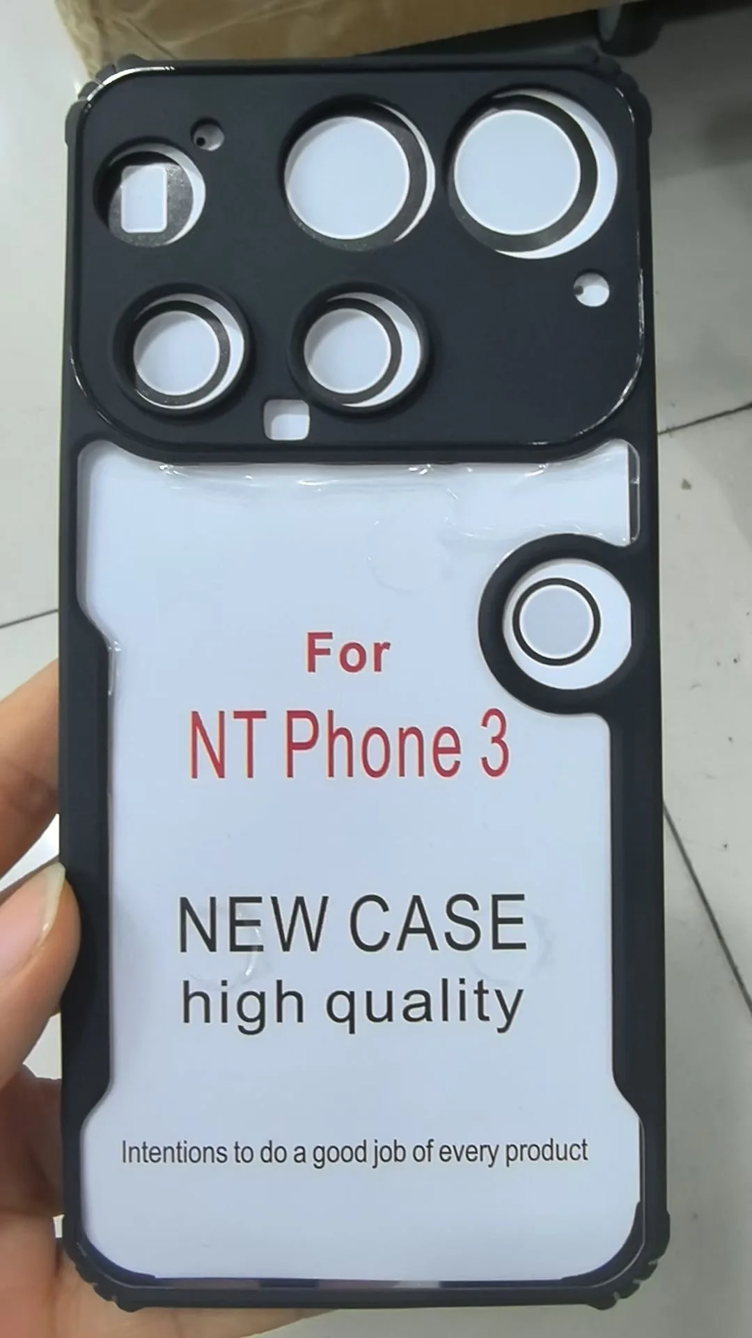 Funda para nada de teléfono (3), Funda trasera de lujo con hoja transparente de TPU a prueba de golpes para nada de teléfono 3, Funda de parachoques de borde suave - imagen 2