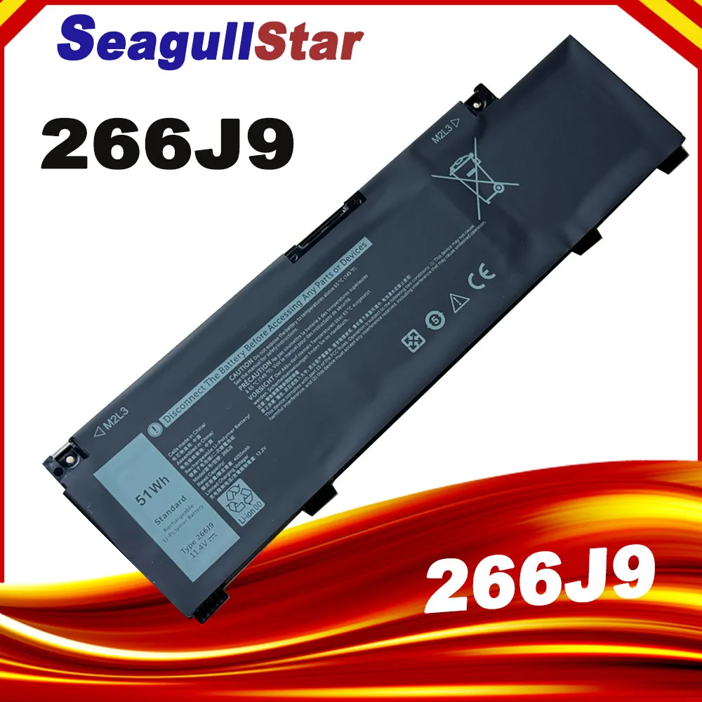 Batería 266J9 para Dell G3 15 3590 3500 G5 15 5500 5505 para Inspiron 14 5490 266J9 11,4 V 51WH/4255mAh