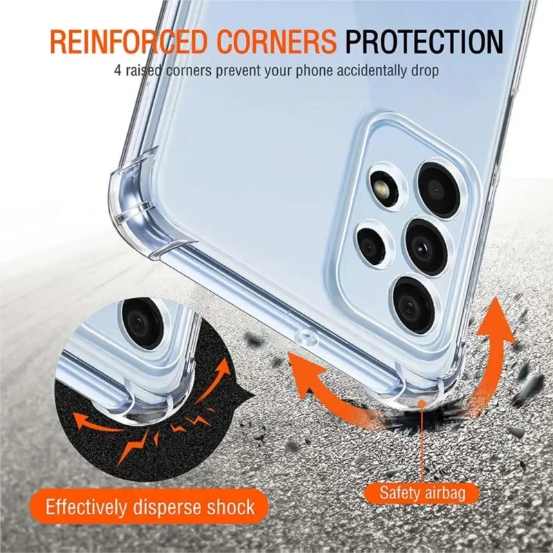 Funda transparente para Samsung Galaxy A52 A72 A13 A23 A33 A53 A73 A04 A04S A14 A24 A34 A54 A22 A32 5G Fundas - imagen 5