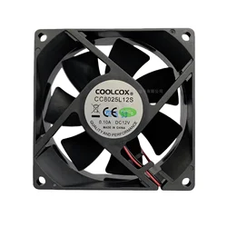 Ventilador 80 mm 12V Silencioso Refrigeración PC y Caja Ordenador