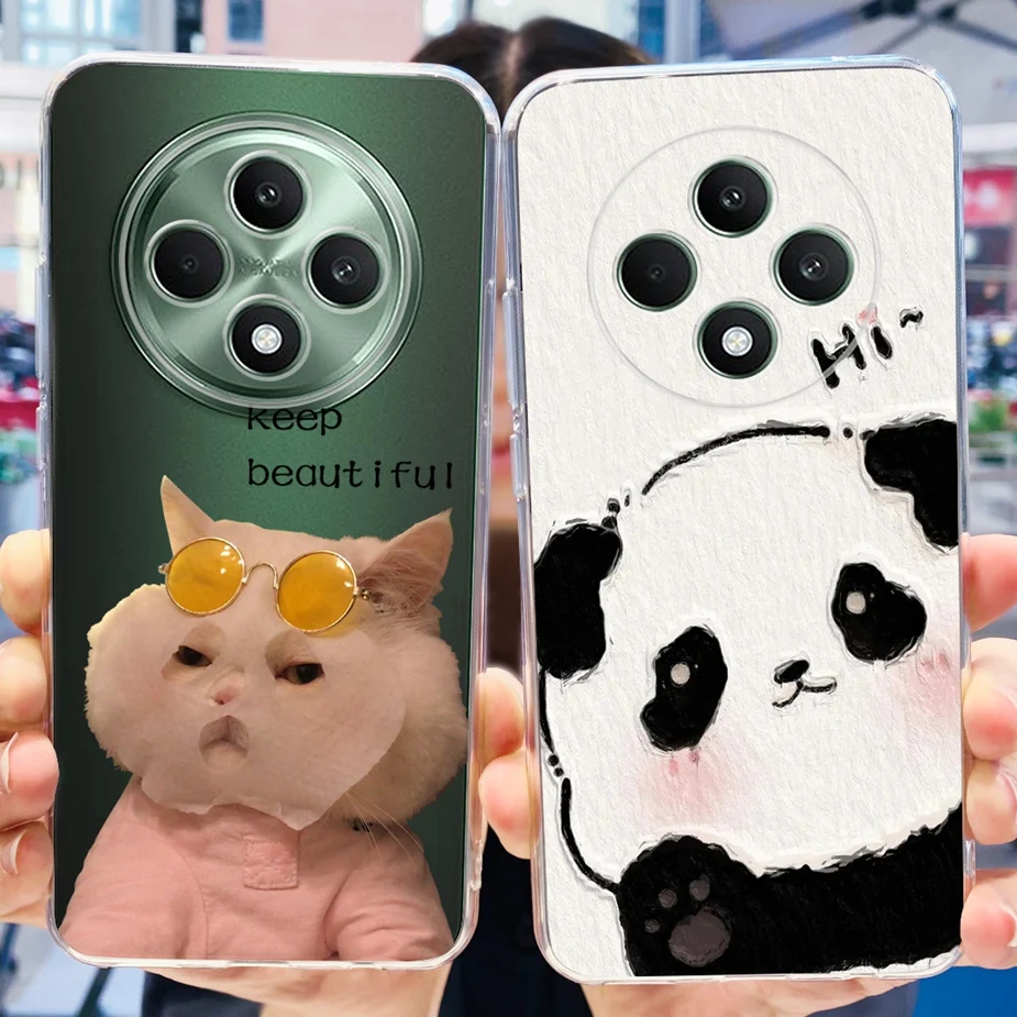 Para Oppo Reno 12F 4G funda CPH2687 lindo gato espacio hombre pintado funda de silicona suave para Oppo Reno12 F Reno 12 FS Reno12F Shell - imagen 2