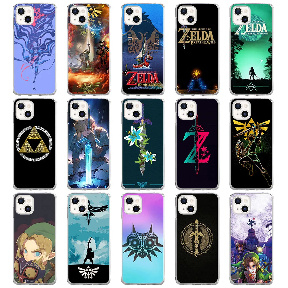 BY-15 Cartoon Legend of z-zelda funda blanda para Realme, C30S, C35, C55, 3, 5, 7, C1, 9, 10, Narzo 50, 50a, Prime Pro Plus