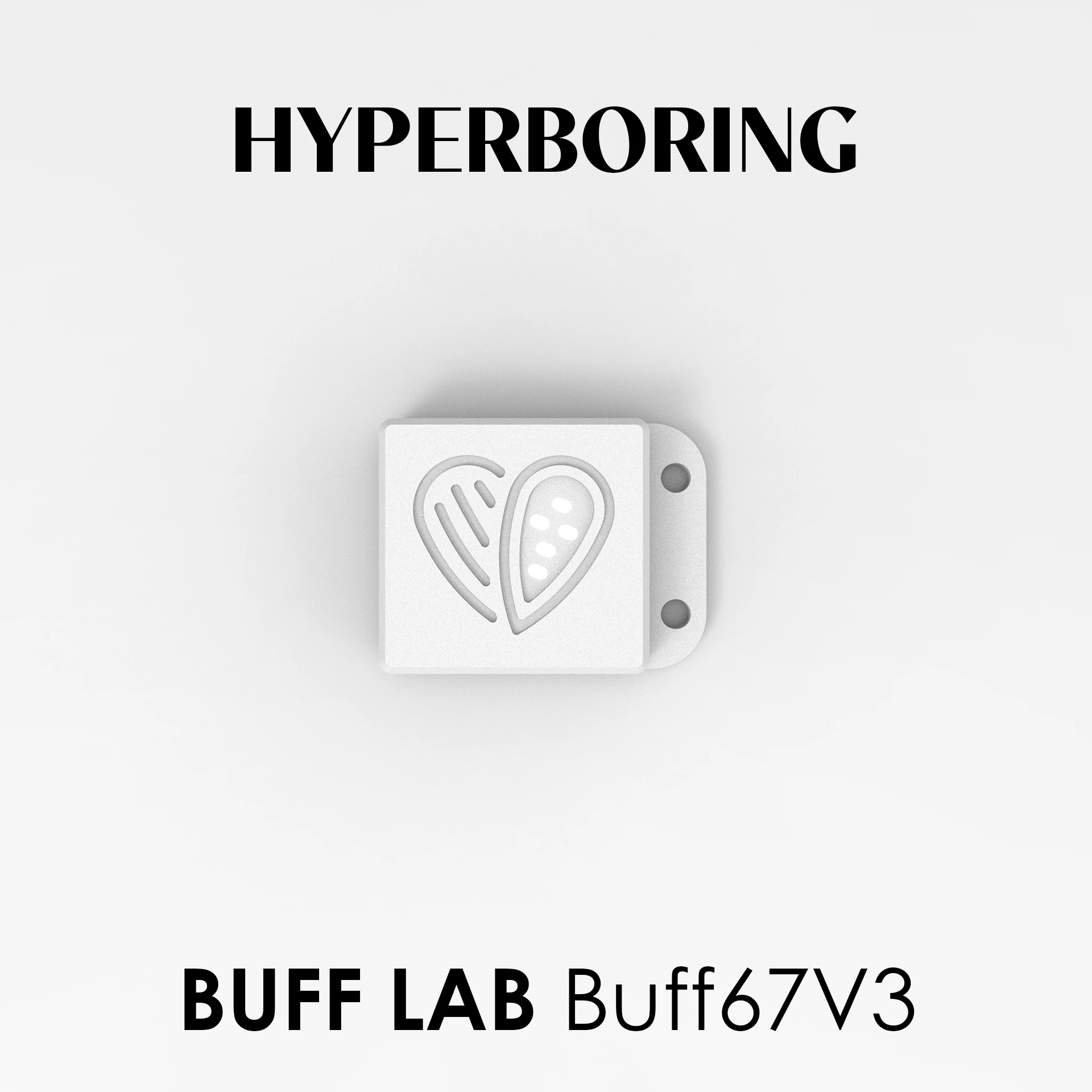 Hyperboring-insignias de teclado personalizadas, Kit de teclado de Coco, color rosa, amarillo y blanco, Buff Lab Buff67 V3 - imagen 3