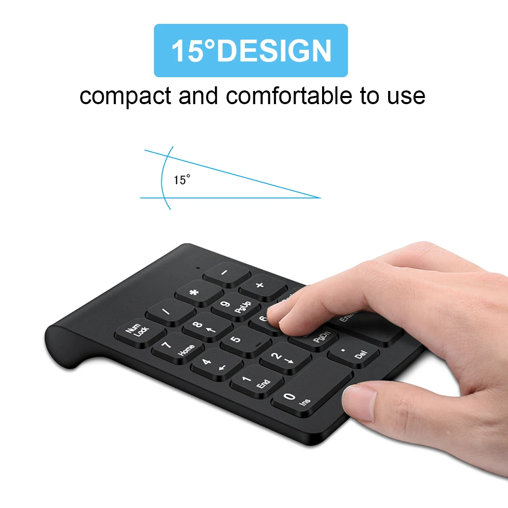 Teclado Numérico Inalámbrico Lefon - 18 Teclas USB para PC y Portátil - imagen 2