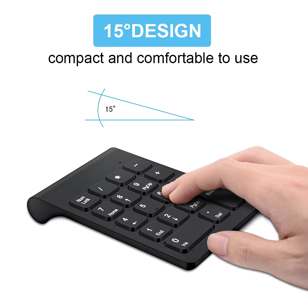Teclado Numérico Inalámbrico Lefon - 18 Teclas USB para PC y Portátil - imagen 2